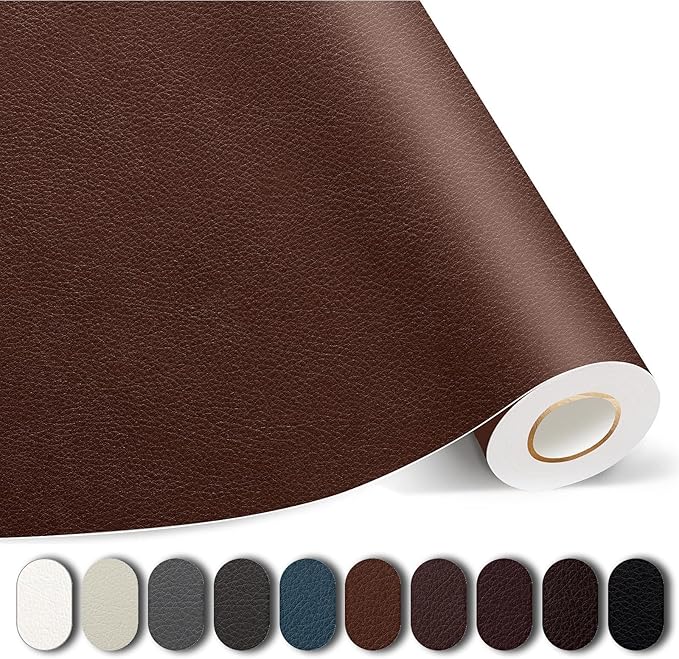 Kangshoon Leather Repair Patches, 17X79 Inch Self-Adhesive Leather Repair Tape