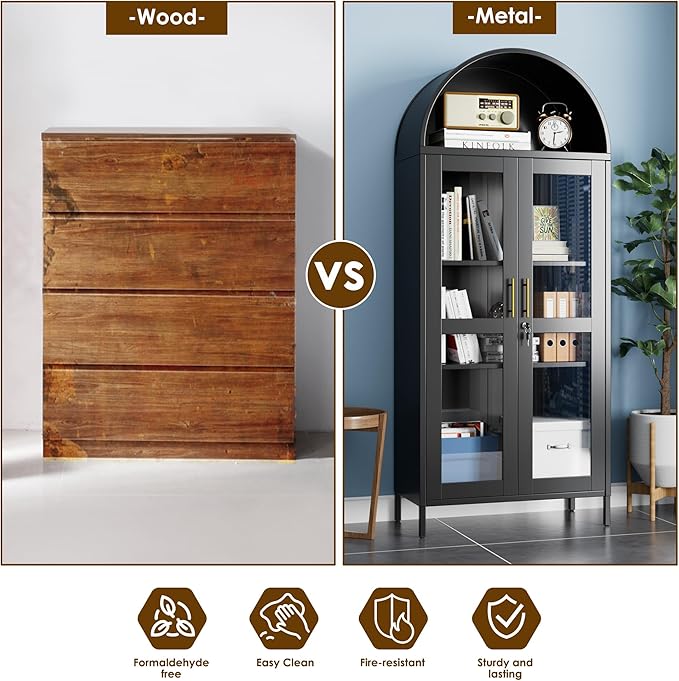72.8" Tall Display Cabinet