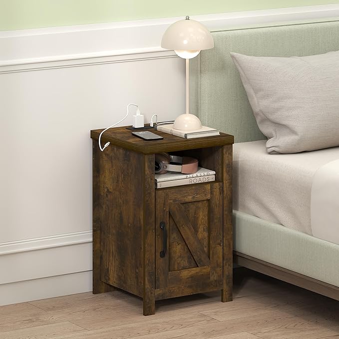 Furinno Farmhouse Night Stand