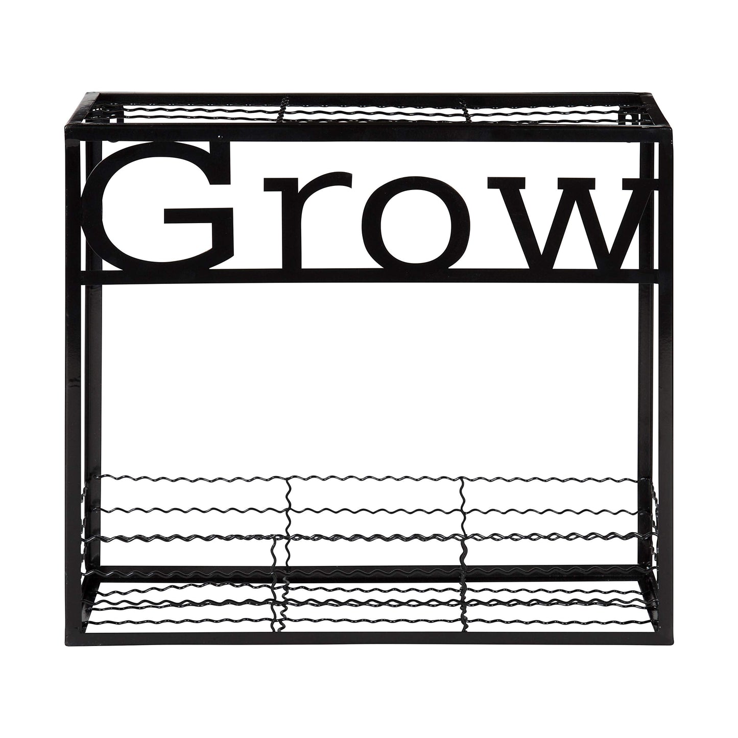Kate and Laurel Cramer Wall Garden Box, 16.5 x 15 inches, Black