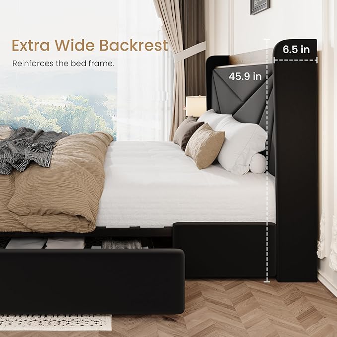 SHA CERLIN King Size Bed Frame