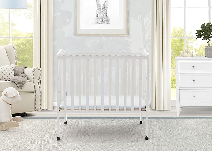 Delta Children Folding Portable Mini Baby Crib