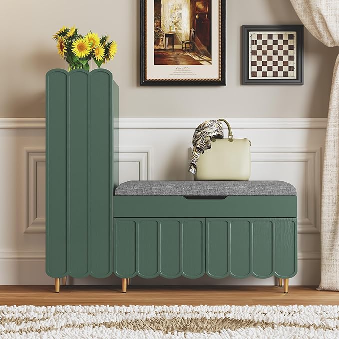 3More Shoe Organizer Cabinet, Entryway Bench