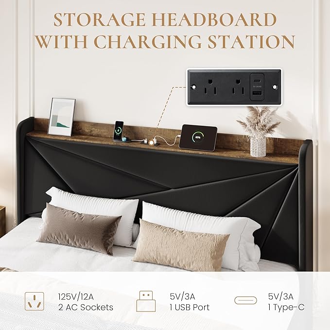 SHA CERLIN King Size Bed Frame