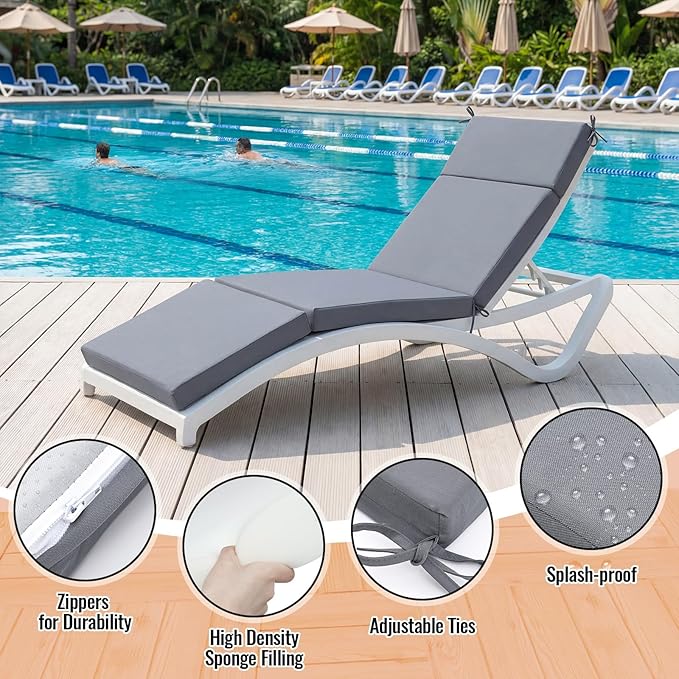 Patelai 2 Set Outdoor Chaise Lounge Cushions