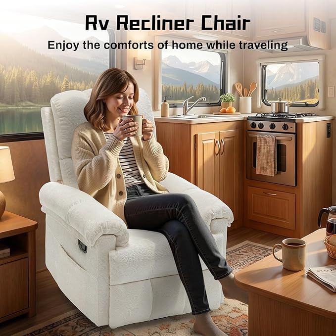 Korser Recliner Chair, Swivel Rocker Recliner Chair