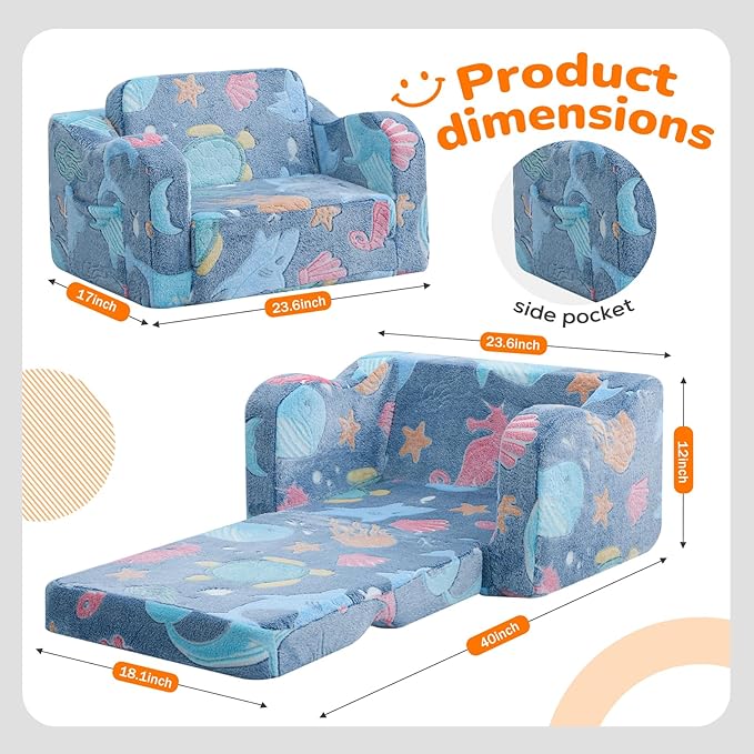 MeMoreCool Glowing Ocean Kids Chair