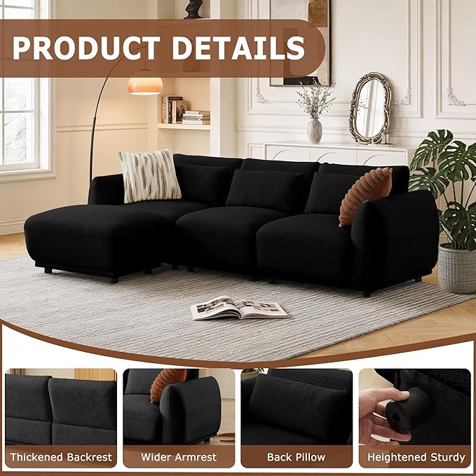 L Shaped Modular Sectional Couch