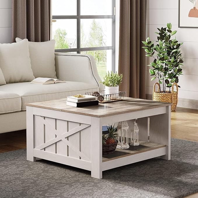 YITAHOME Coffee Table Farmhouse Coffee Table