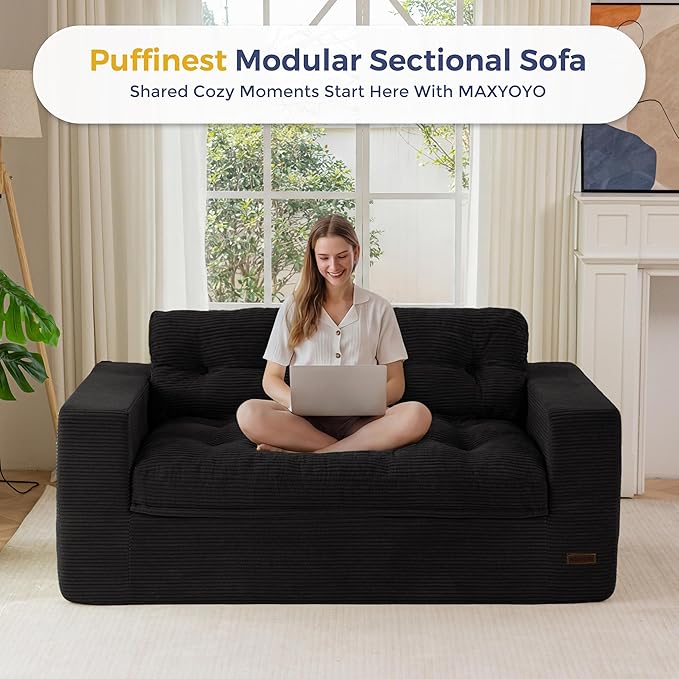 MAXYOYO 63" Loveseat Sofa Couch