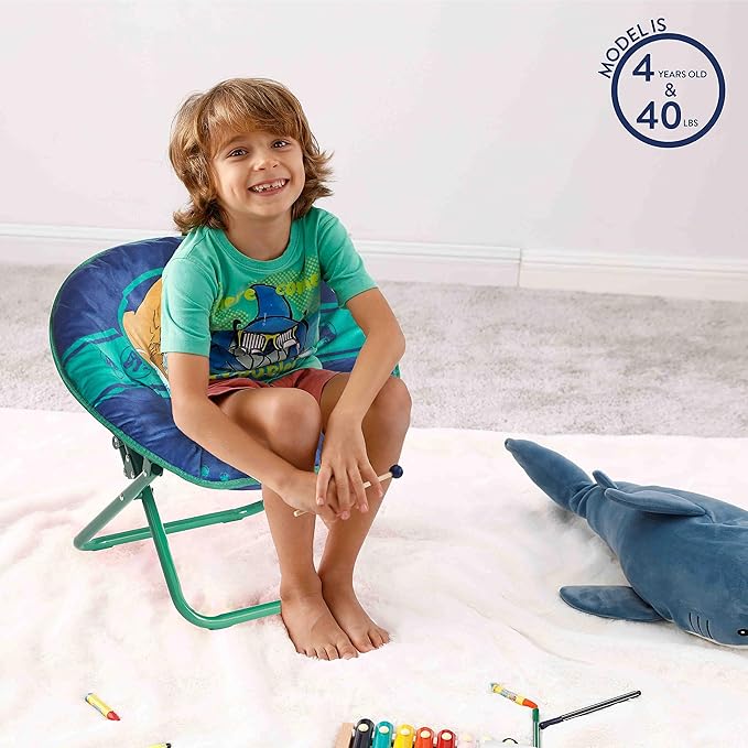Jurassic World Dinosaur 19” Frame Folding Toddler Saucer™ Chair