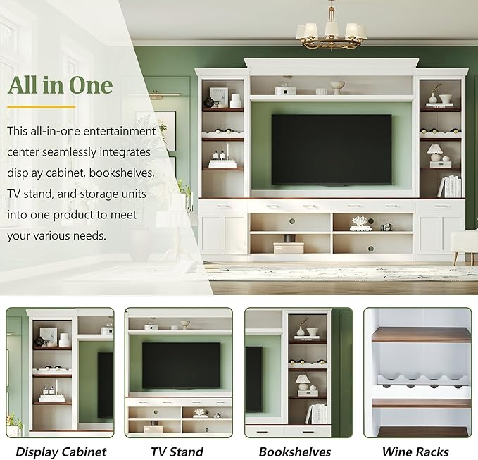 Merax Modern 4 Piece TV Stands