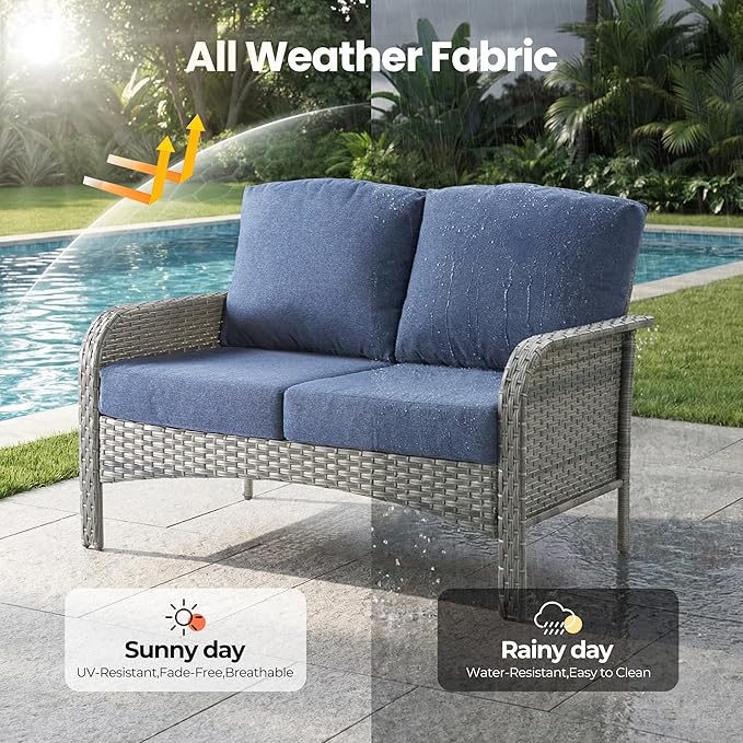 Weaxty Wicker Patio Furniture Set