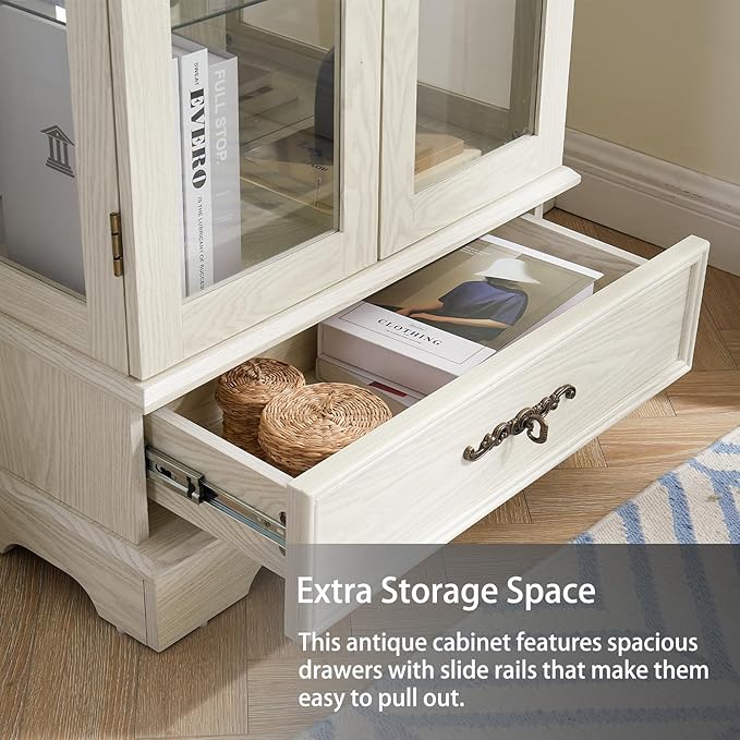Lighted Glass Curio Display Cabinet