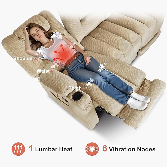 MCombo Zero Gravity Power Reclining Sofa