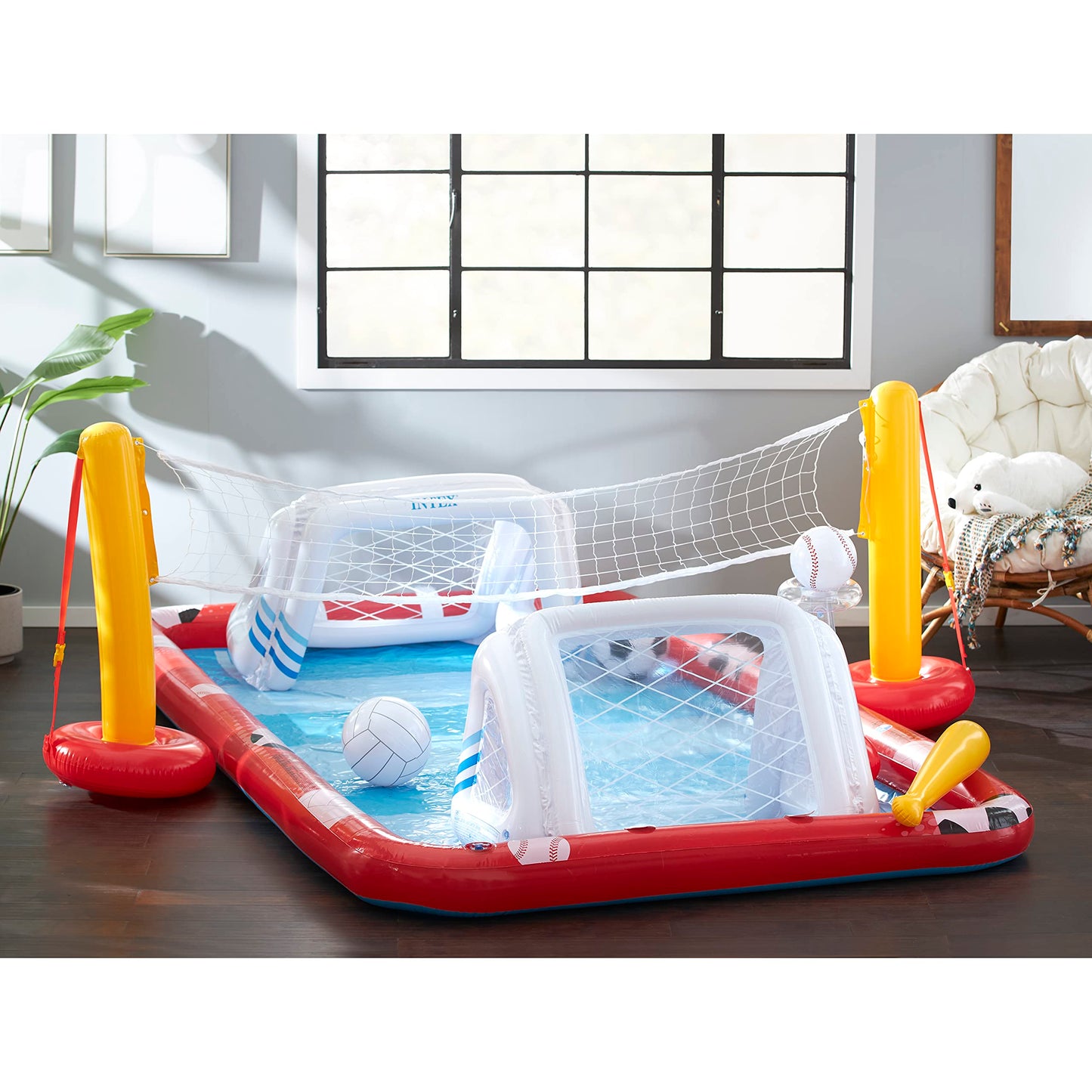 Intex Action Sports Play Center, 128in x 105in x 40in, for Ages 3+