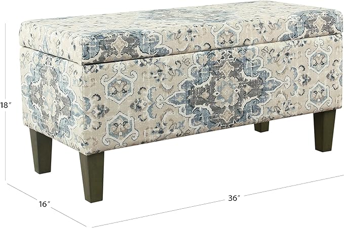HomePop Large Decorative Storage Bench