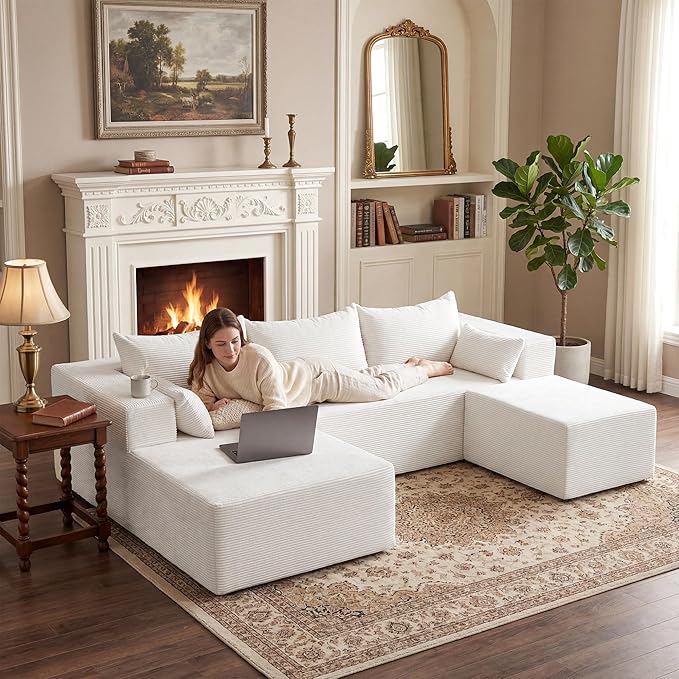 106" Cloud Sectional Boneless Couches