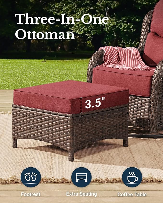 HILLGA Luxury High Back Patio Furniture Set