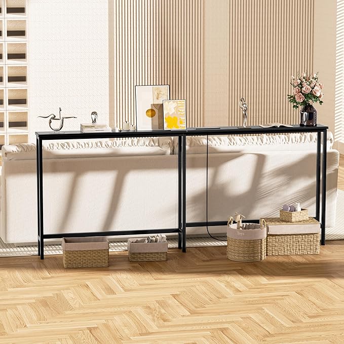 VASMIA 70.9 Inch Narrow Console Table