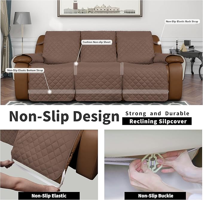 Easy-Going Recliner Sofa Cover, Reversible Couch Cover
