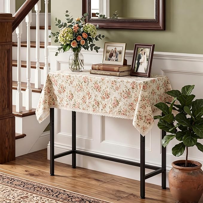 Sturdy Console Table with 98 lb Capacity, Stable Wobble-Free Design