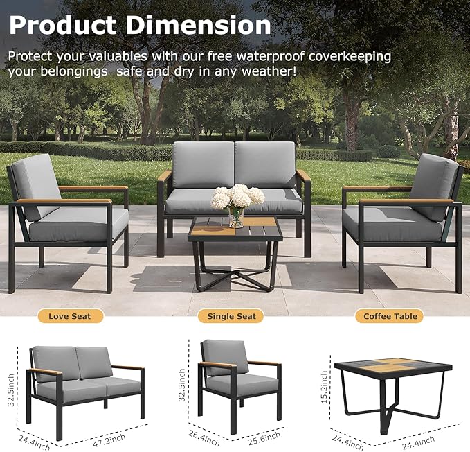 5-Piece Patio Furniture Set