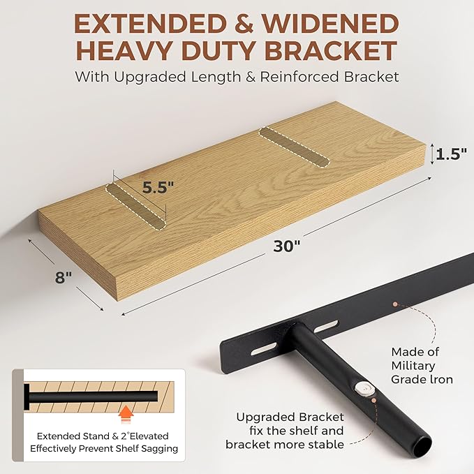 Dreamland 30 Inch Floating Shelves