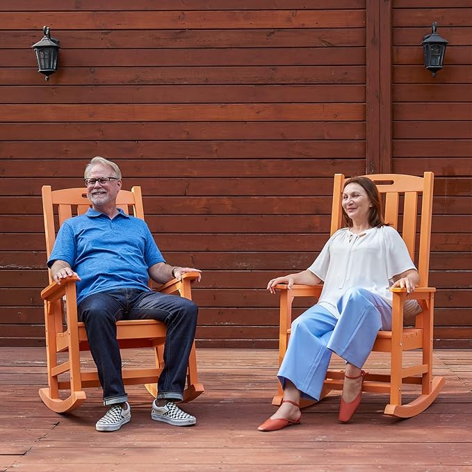 Psilvam Oversized Outdoor Rocking Chair,