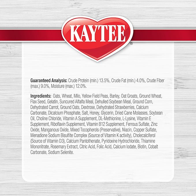 Kaytee Small Animal Treat Stick with Superfoods, Strawberry & Flax Seed, 5.5 oz (Pack of 2)