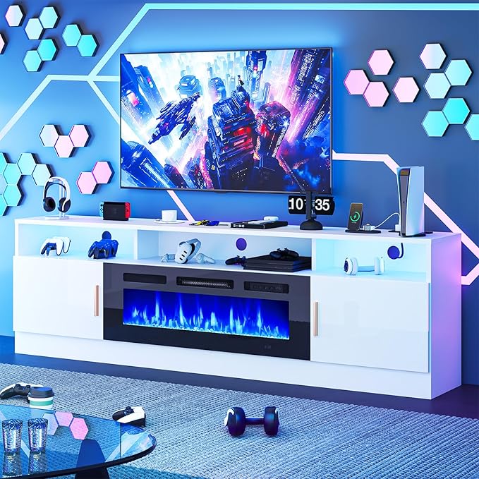 oneinmil 70" Fireplace TV Stand