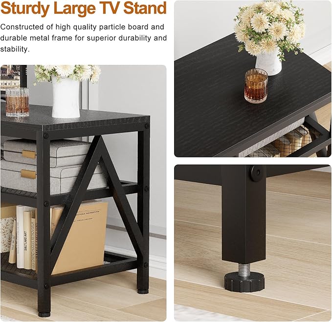 TV Stand for TVs up to 75 Inch, Entertainment Center for Living Room