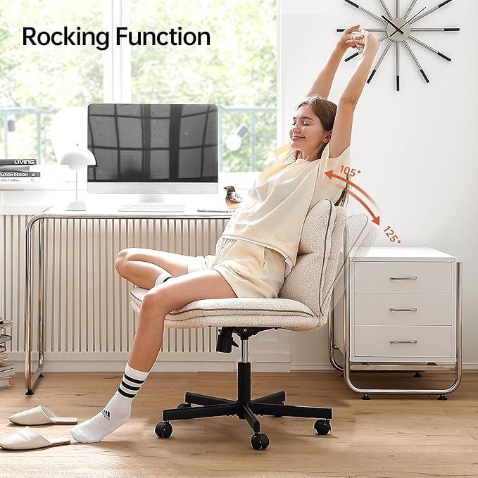 EMIAH Armless Office Desk Chair