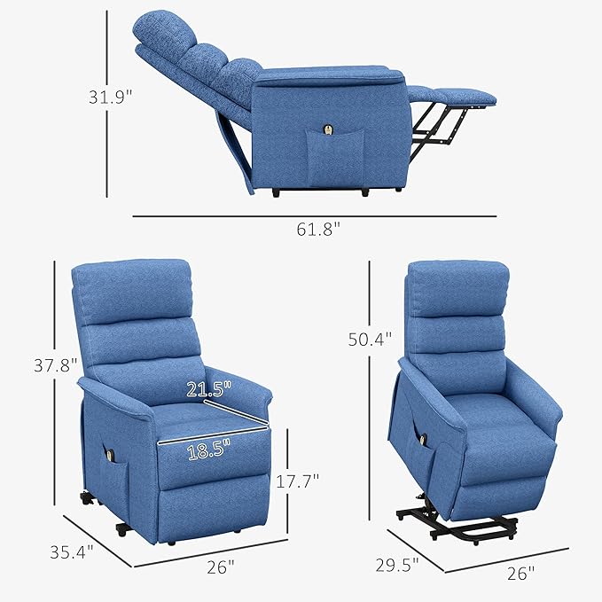 HOMCOM Power Lift Recliner Chair