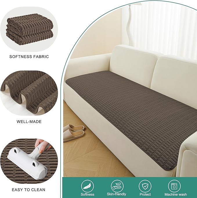 Foxdecor Couch Cover Sofa Covers Washable, Dog Bed Cover Couch Covers
