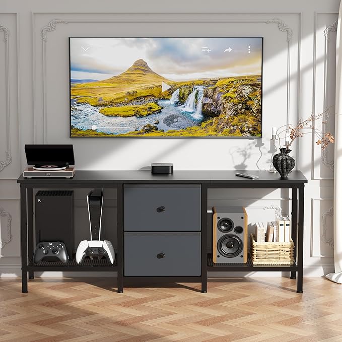 TV Stand Suitable for TVs up to 55 Inches, Entertainment Center