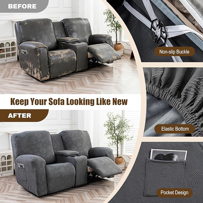 Gennia Waterproof Recliner Loveseat Cover