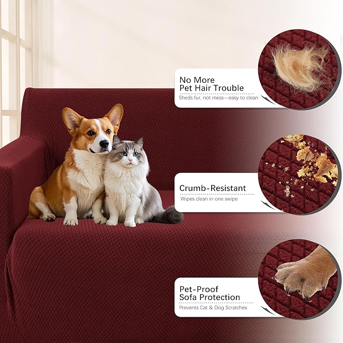 Arfntevss Stretch Sectional Couch Covers L Shaped Corner Sectional Sofa Cover