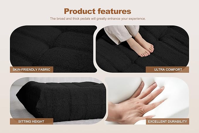Bean Bag Pouf Ottoman, Foot Stool, Foot Rest