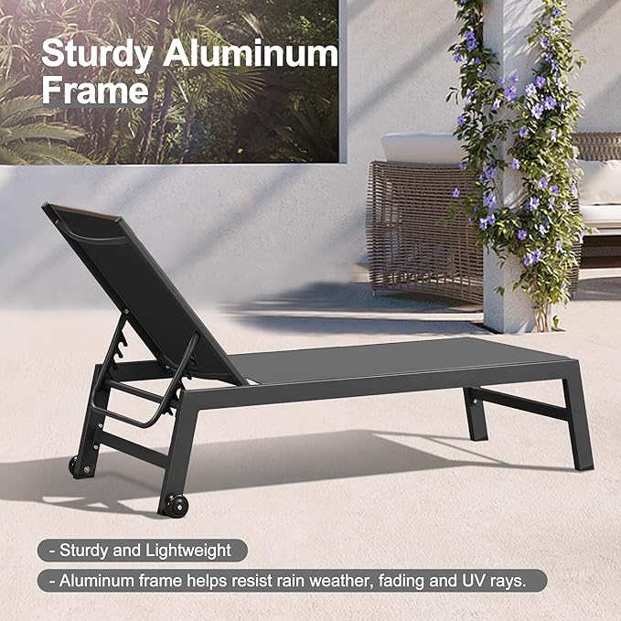 PURPLE LEAF Outdoor Chaise Lounge