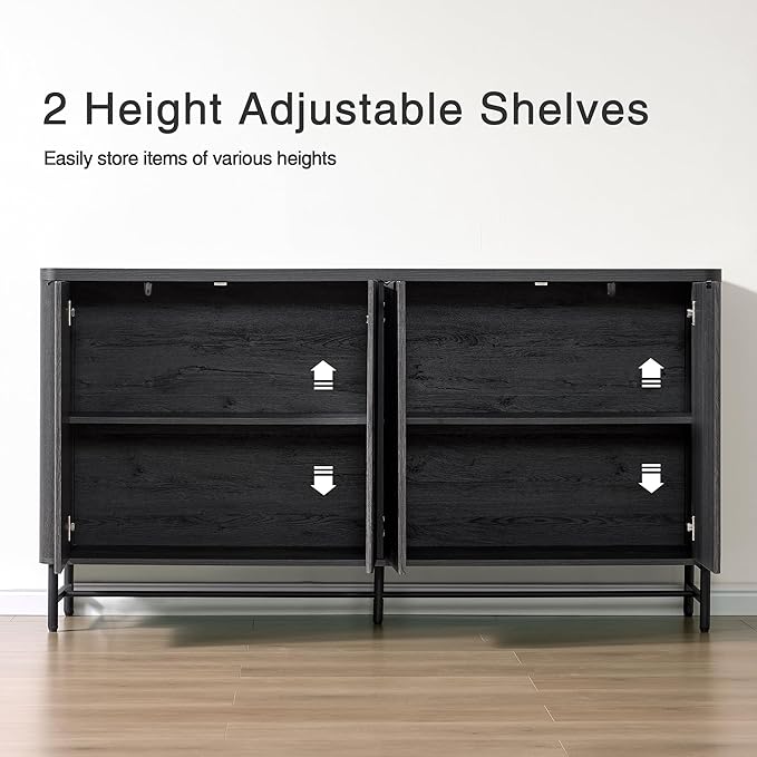 Fatmok 65" Large Sideboard Buffet Cabinet