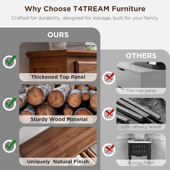 T4TREAM 48" Tall Drawers Dresser Chests