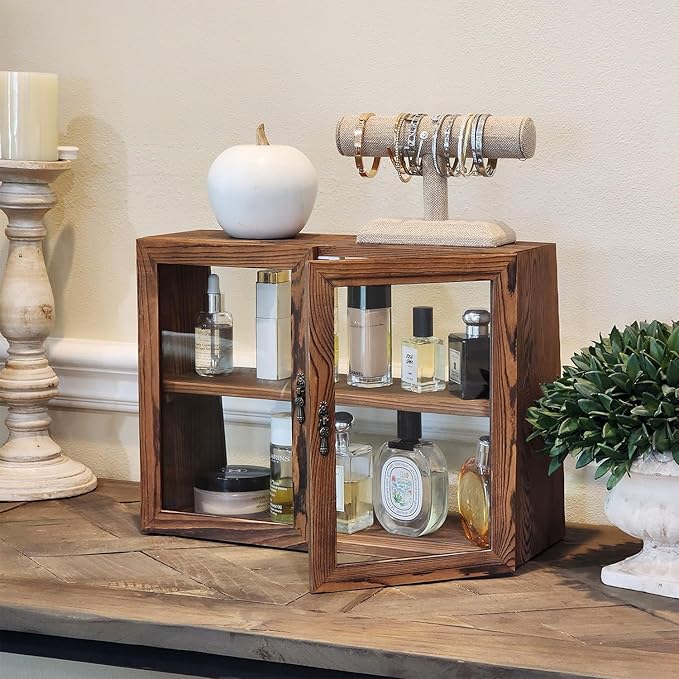 MOOCA Wood and Glass Display Case
