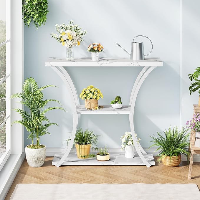 Hoctieon 3 Tier Console Table