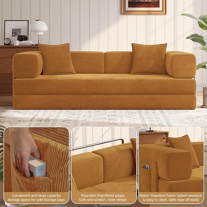 MoonSpeak 78.8''Sleeper Couch Bed