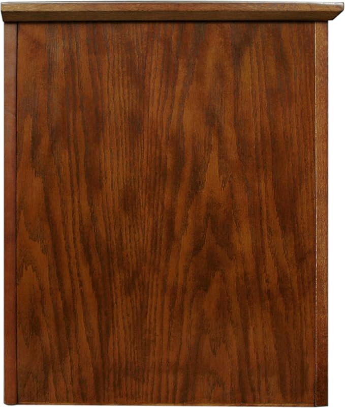 Leick Home 82360 Solid Wood Mission Oak Four Door TV Stand