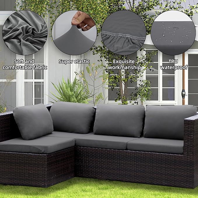 Outdoor Cushion Covers Set, Replacement
