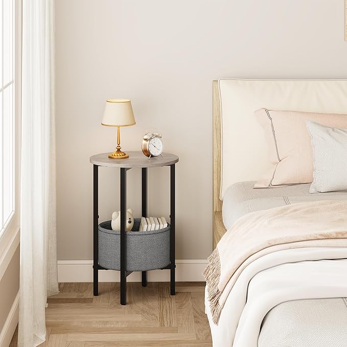 Vagusicc Round Side Table End Table