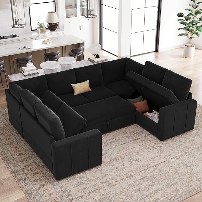 Belffin Modular Sectional Sleeper Sofa Bed