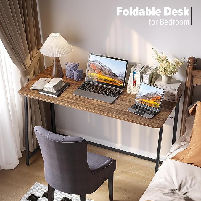 WOHOMO Folding Desk, 47.2" Foldable Computer Desk
